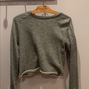 Grey crew neck sweater